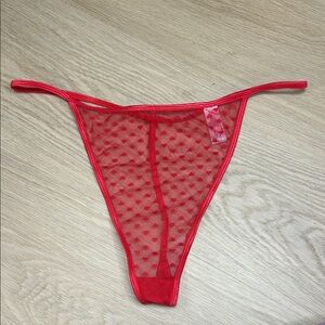 Delta Burke Sheer Lace Thong Panty 3X